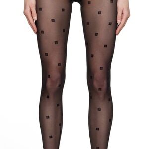Givenchy 4G Monogram Jacquard Sheer Leggings NWT and pouch